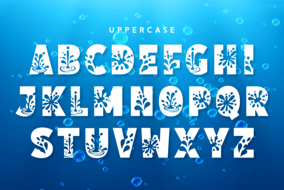 About Water Font - Preview 4