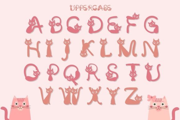 Cat Round Eyed Font - Preview 1