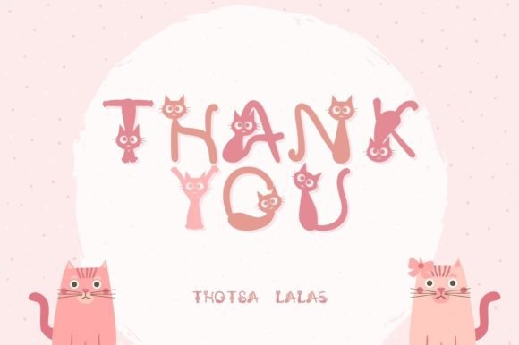 Cat Round Eyed Font - Preview 4