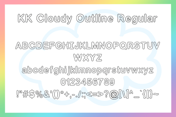 Cloudy Font - Preview 2
