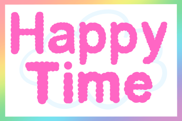 Cloudy Font - Preview 3