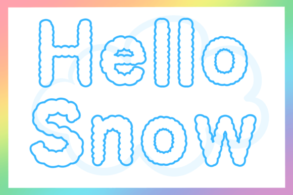Cloudy Font - Preview 4