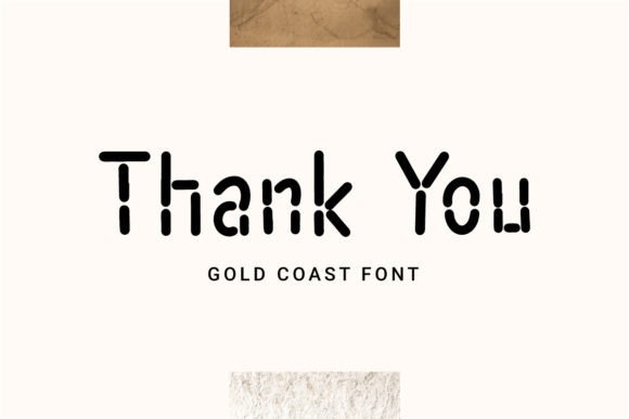 Gold Coast Font PNG with transparent background - Preview 4
