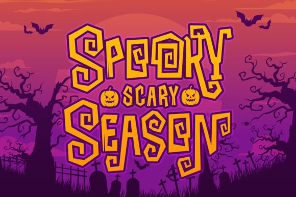 Halloween 2022 Font PNG with transparent background - Preview 1