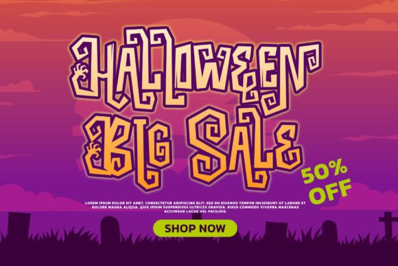 Halloween 2022 Font PNG with transparent background - Preview 2