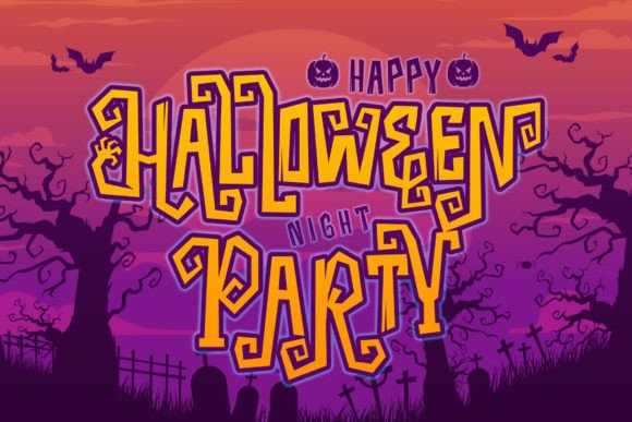 Halloween 2022 Font PNG with transparent background - Preview 3