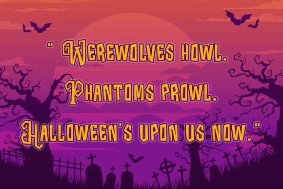 Halloween 2022 Font PNG with transparent background - Preview 5