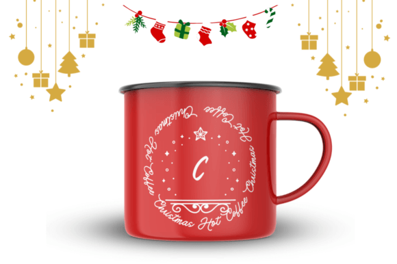 Holy Christmas Monogram Font PNG with transparent background - Preview 2