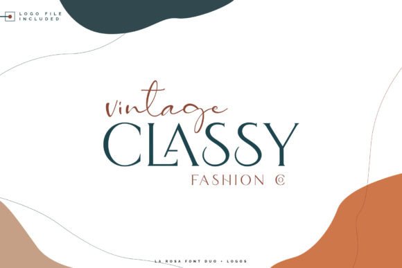 La Rosa Duo Font PNG with transparent background - Preview 4
