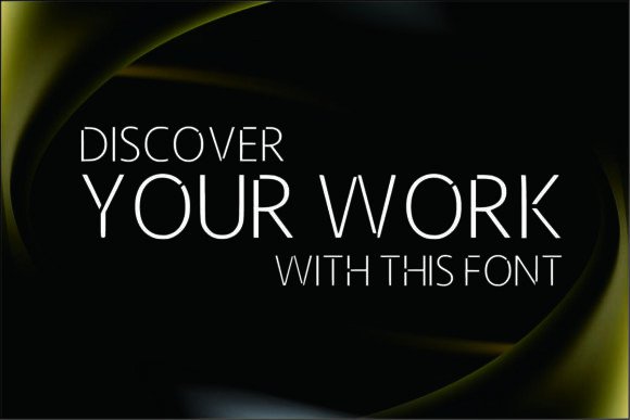 Line Creative Font font preview - 1