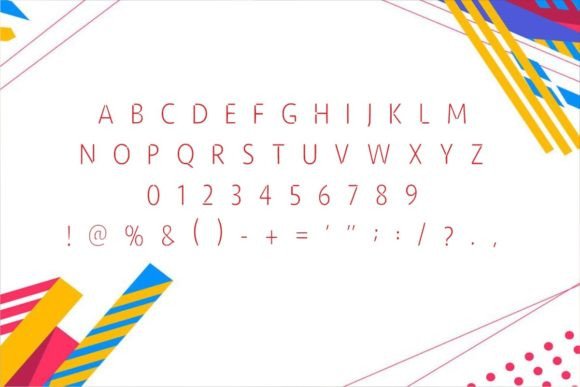 Line Creative Font font preview - 2