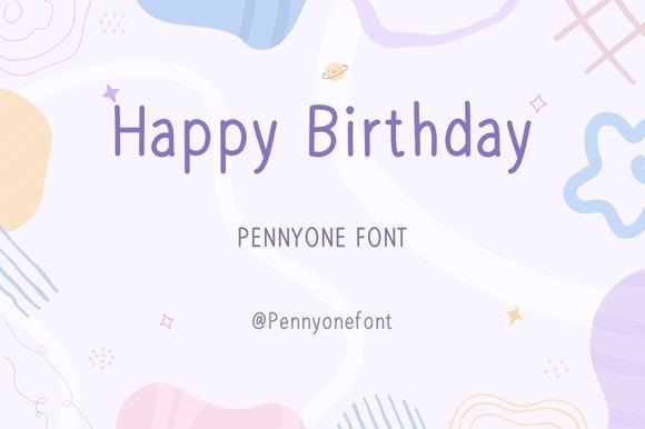 Pennyone Font PNG with transparent background - Preview 1