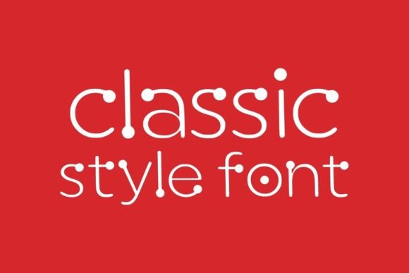 Red Dot Font PNG with transparent background - Preview 1