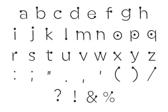 Red Dot Font PNG with transparent background - Preview 2