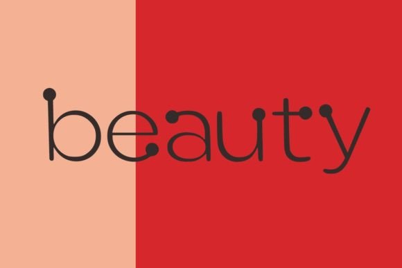 Red Dot Font PNG with transparent background - Preview 3