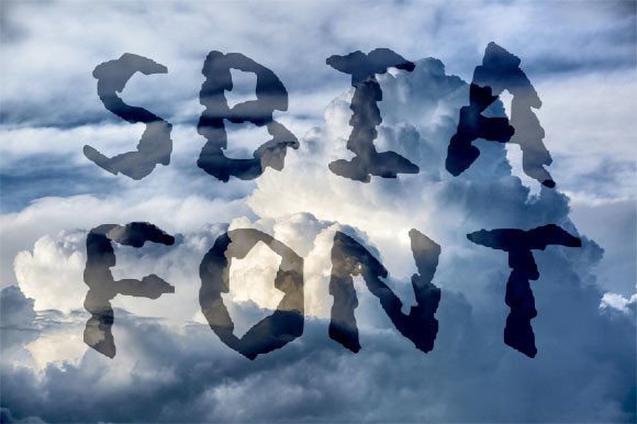 Sbia Font PNG with transparent background - Preview 1