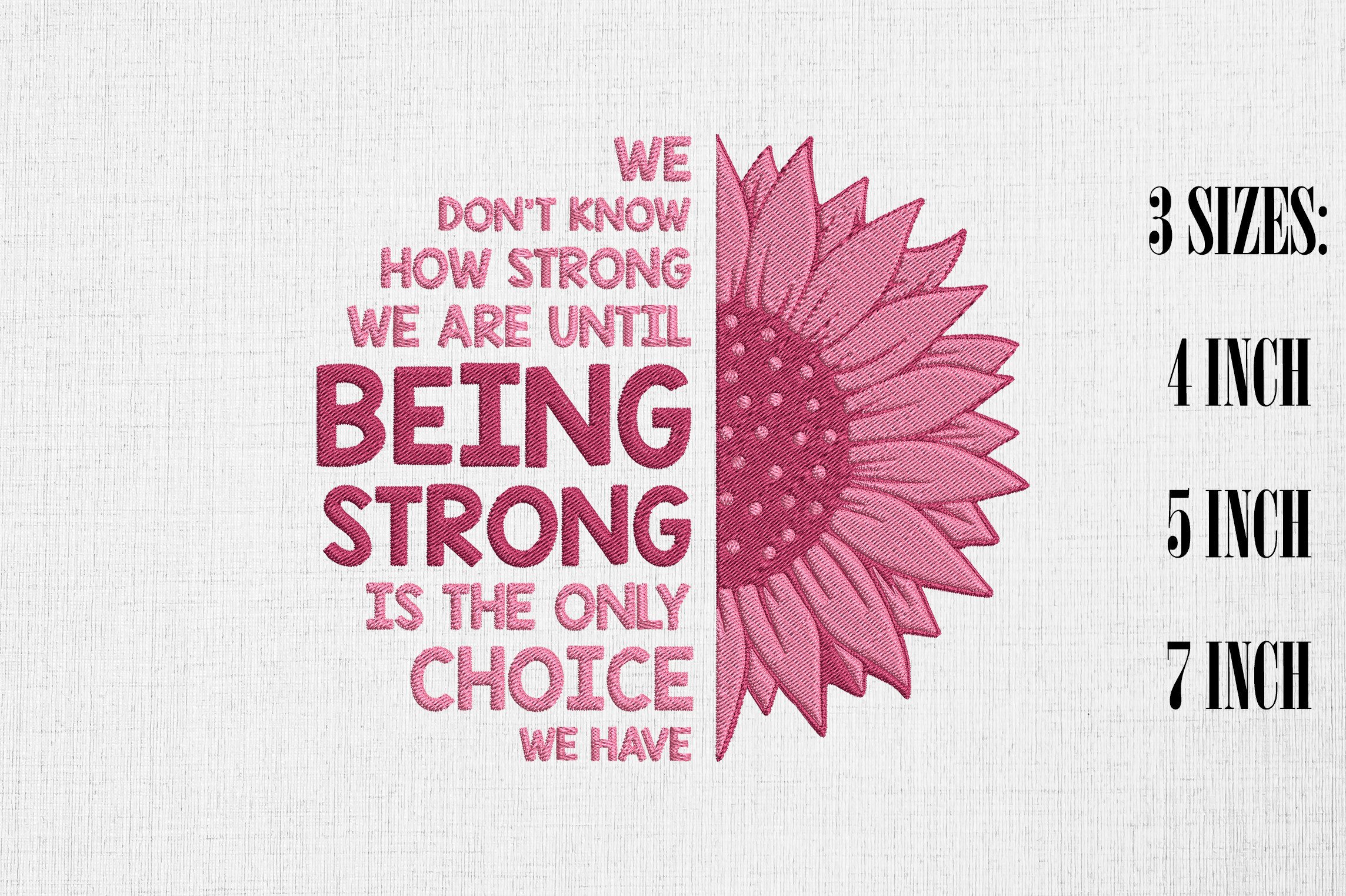 Sunflower Pink Breast Cancer Awareness