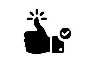 Approve, Hand, Like Icon. Graphic by dhimubs124s · Creative Fabrica