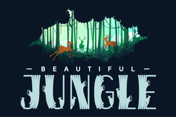 Black Wood Font - Preview 4