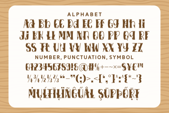 Black Wood Font - Preview 5