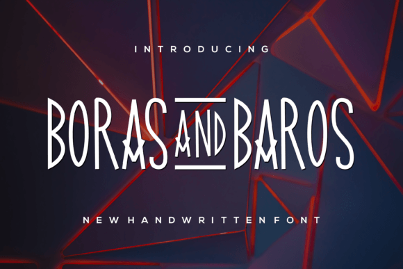 Borasandbaros Sans Serif Font By riotama85