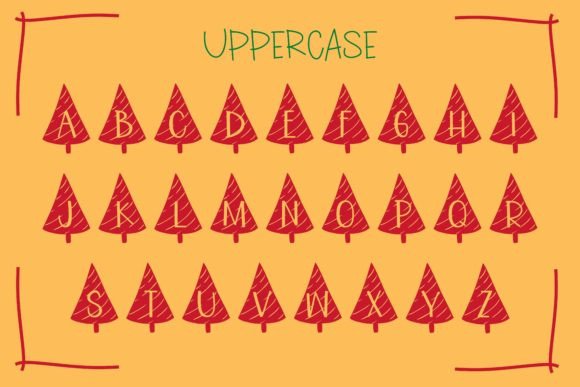 Christmas Tree Font - Preview 2
