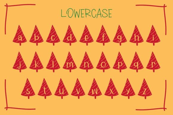 Christmas Tree Font - Preview 3