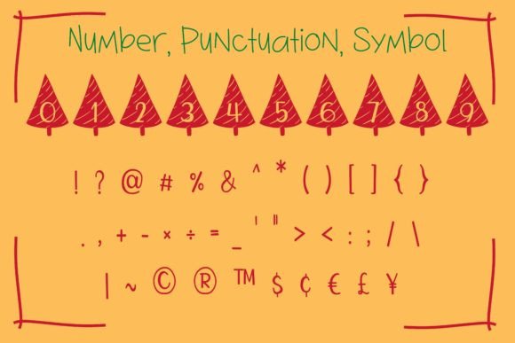 Christmas Tree Font - Preview 4