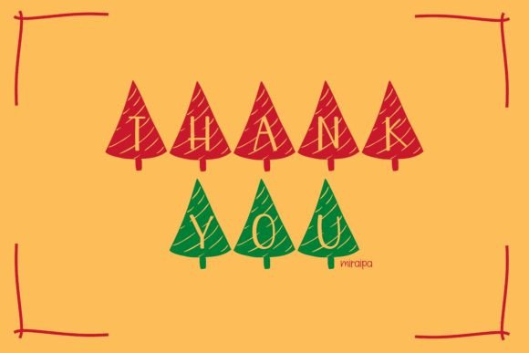 Christmas Tree Font - Preview 5