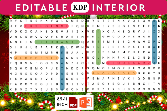 Christmas Word Search Puzzle Books VOL2 Graphic by Titania Creative ...