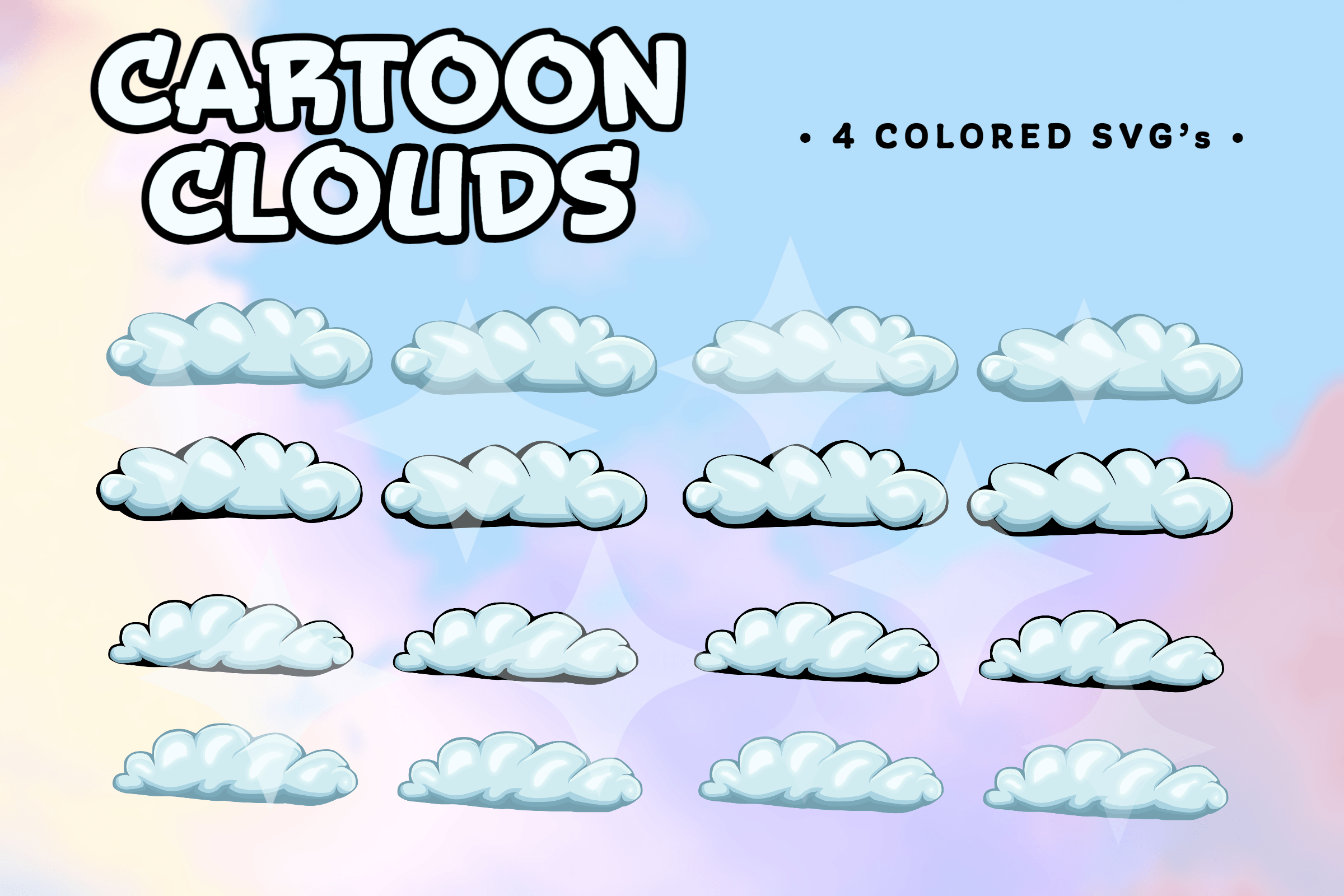 Cloud Svg Bundle Graphic by wiked888 · Creative Fabrica