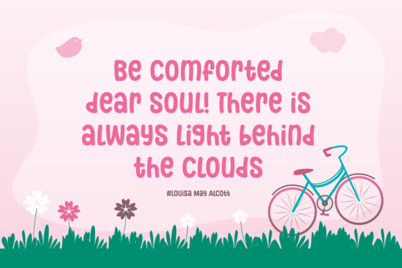 Cute Ryna Font PNG with transparent background - Preview 3