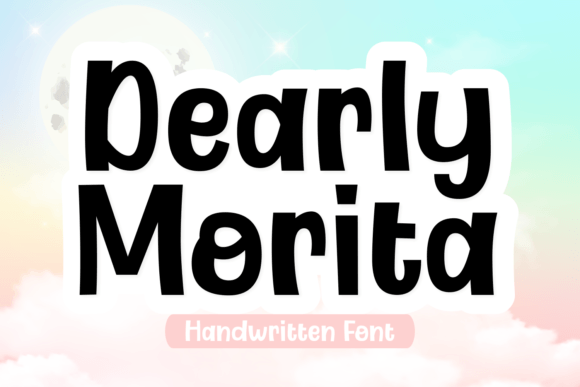 Dearly Morita Font PNG with transparent background - Preview 1