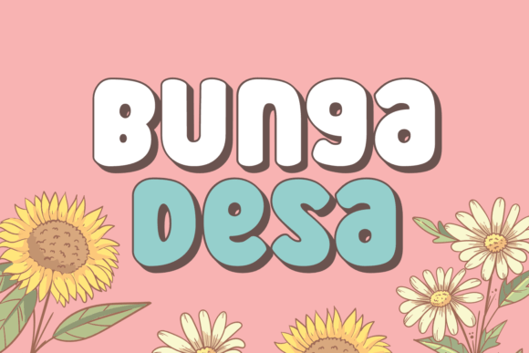 Dorps Bloem Font PNG with transparent background - Preview 4