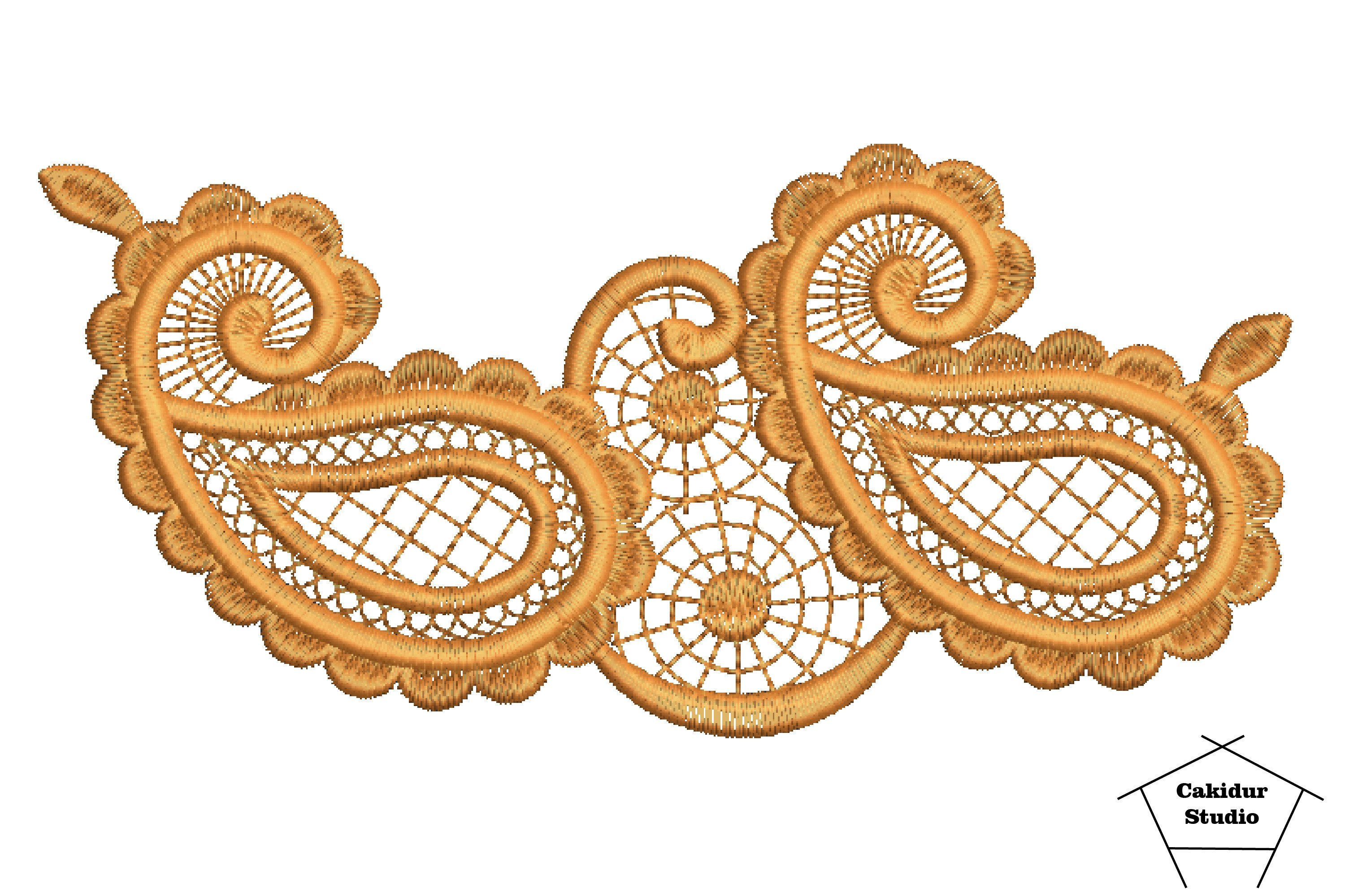 Duo Paisley Border · Creative Fabrica