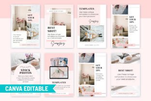 Editable Pink Pinterest Canva Template Graphic by SnapyBiz · Creative ...