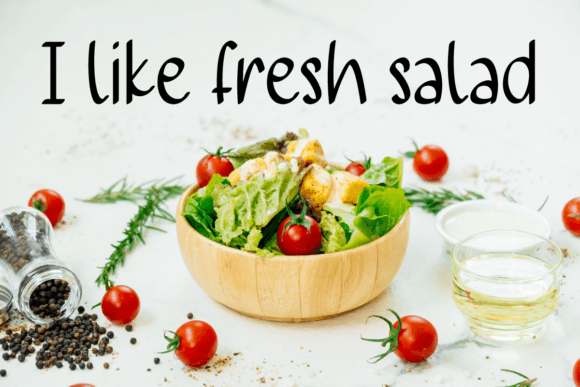 Farmsalad Font PNG with transparent background - Preview 1