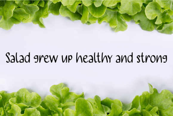 Farmsalad Font PNG with transparent background - Preview 2