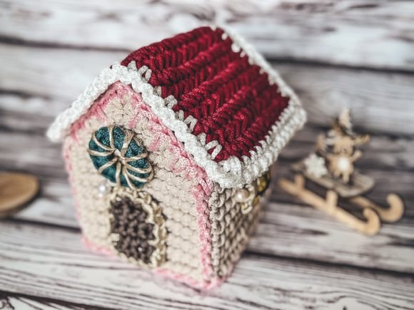 Gingerbread House Crochet Pattern PDF