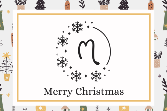 Good Christmas Monogram Font - Preview 1