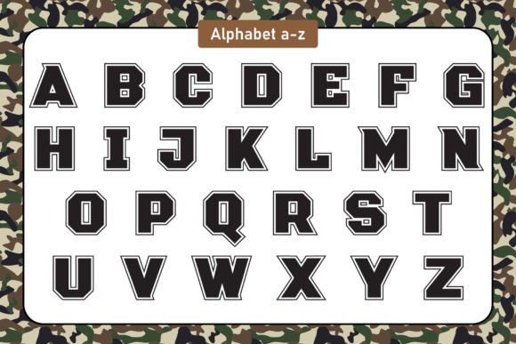 Half Soldier Font PNG with transparent background - Preview 2