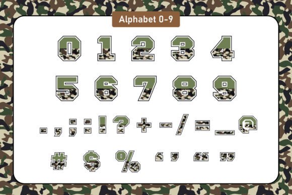Half Soldier Font PNG with transparent background - Preview 3
