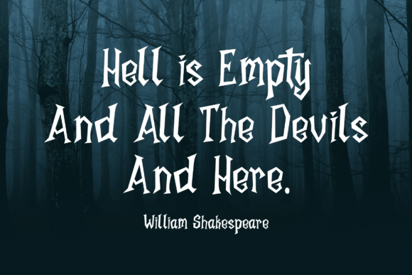 Halloween Kliwones Font PNG with transparent background - Preview 5