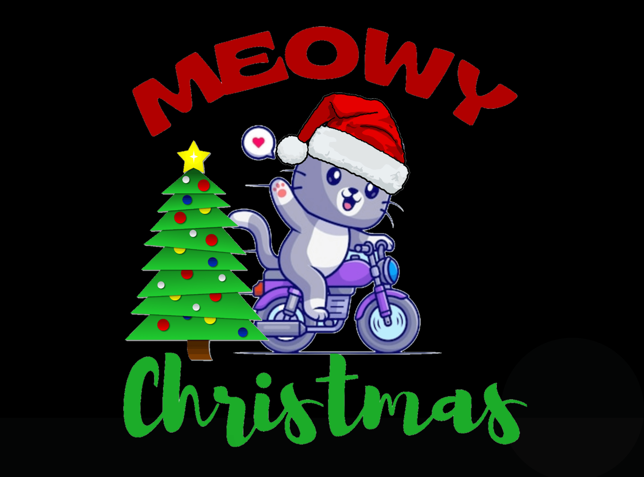 Meowy Christmas Png for Sublimation Graphic by Designs By Kids ...