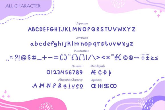 Mullberry Font PNG with transparent background - Preview 5