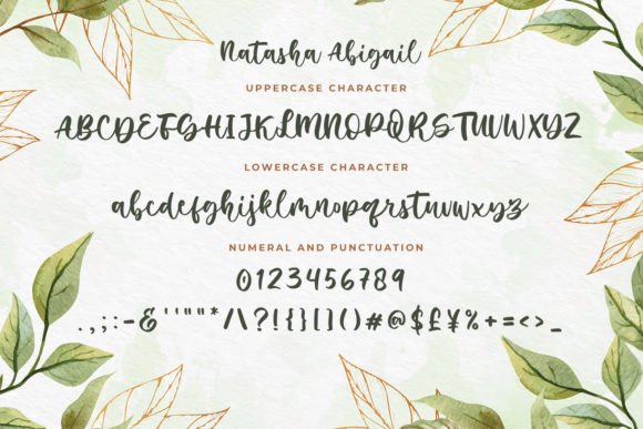 Natasha Abigail Font PNG with transparent background - Preview 3