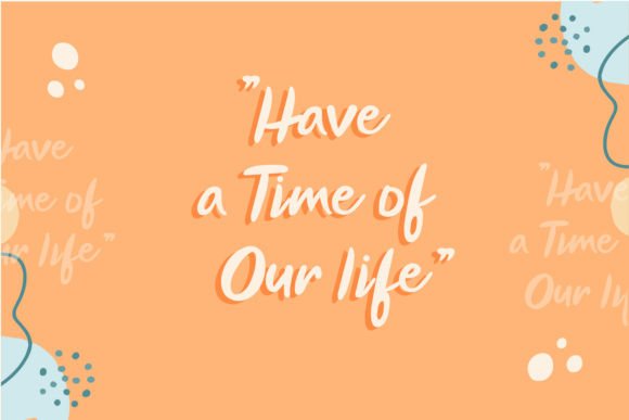 Peach Salmon Font PNG with transparent background - Preview 1