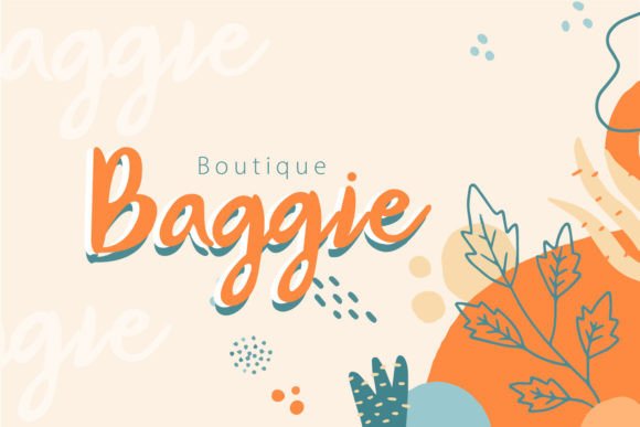 Peach Salmon Font PNG with transparent background - Preview 2