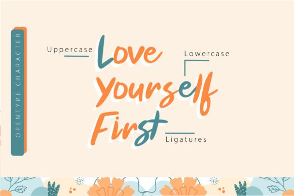Peach Salmon Font PNG with transparent background - Preview 4