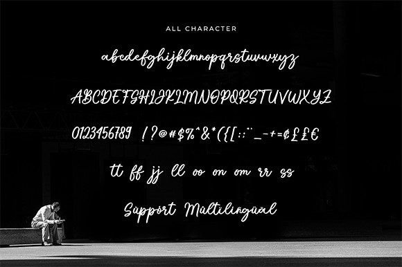 Radiant Signature Font PNG with transparent background - Preview 4